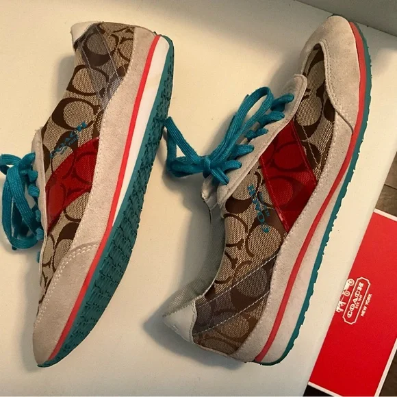 COACH Tennies Sneakers Size 7.5 - Picture 9 of 10